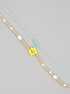 Flower pearl Bracelet/Anklet